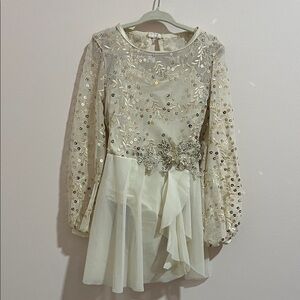 Weissman Elegant Cream Kids Costume with Sequin Details SC
